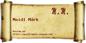 Meidl Márk névjegykártya